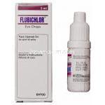 フラビクロール,　フルルビプロフェン 0.03%/クロラムフェニコール 0.5%配合 点眼薬 5ml　包装